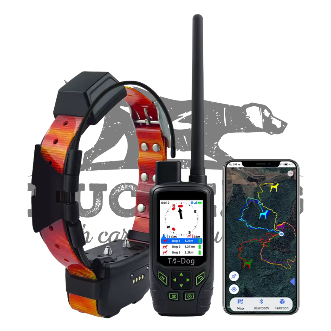 Устройство TR-DOG HYBRID HOUNDMATE 100/R50 с GPS и обучение за ловно куче, радиочестотно проследяване и телефонно приложение.